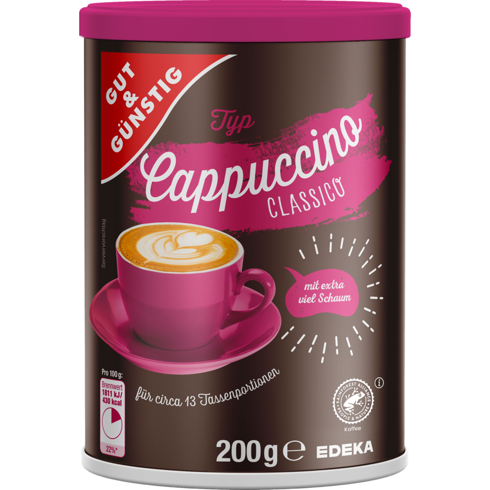 Gut & Günstig Instant Cappuccino Classico 200G