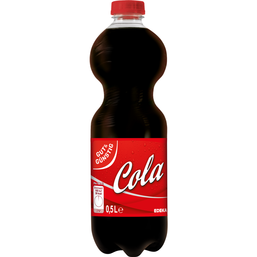 Gut & Günstig Cola 0,5L von EDEKA- Einweg