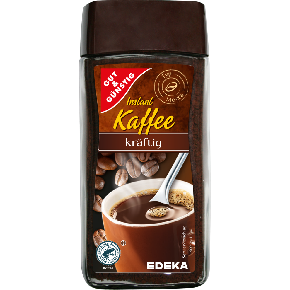 Gut & Günstig Instand Kaffee kräftig 100G