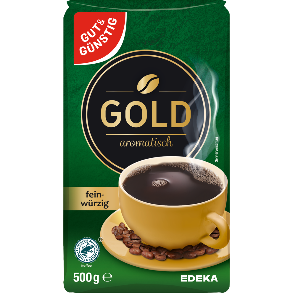 Gut & Günstig Kaffee Gold aromatisch - gemahlen 500G