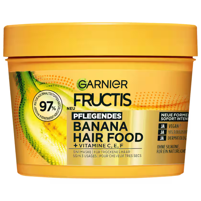 Garnier Fructis 3in1 Maske Pflegendes Banana Hair Food 400ml