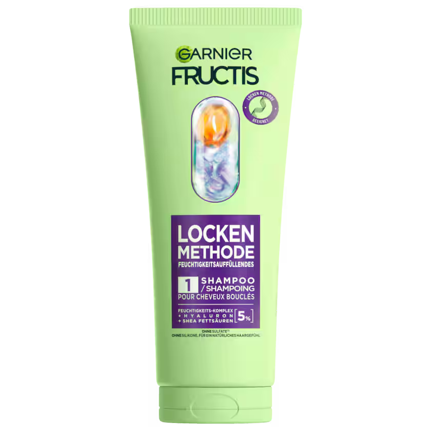 Garnier Fructis Shampoo Locken Methode Feuchtigkeitsauffüllend 200ml