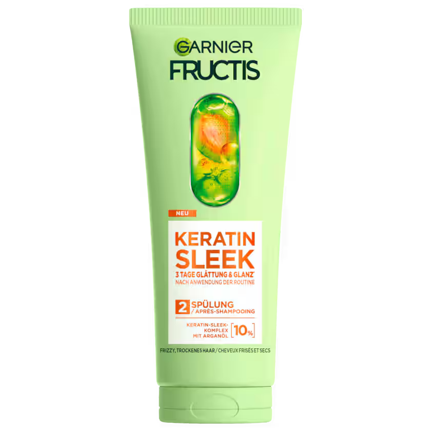 Garnier Fructis Spüllung Keratin Sleek 3 Tage Glättung & Glanz 200ml