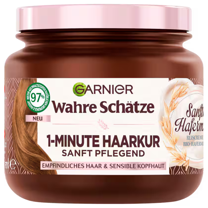 Garnier Wahre Schätze 1-Minute Haarkur Sanfte Hafermilch 340ml