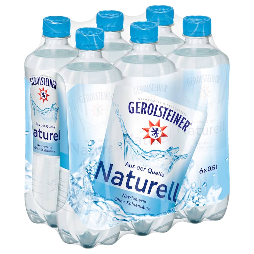 Gerolsteiner Naturell (PET) 6 x 0,5L EINWEG