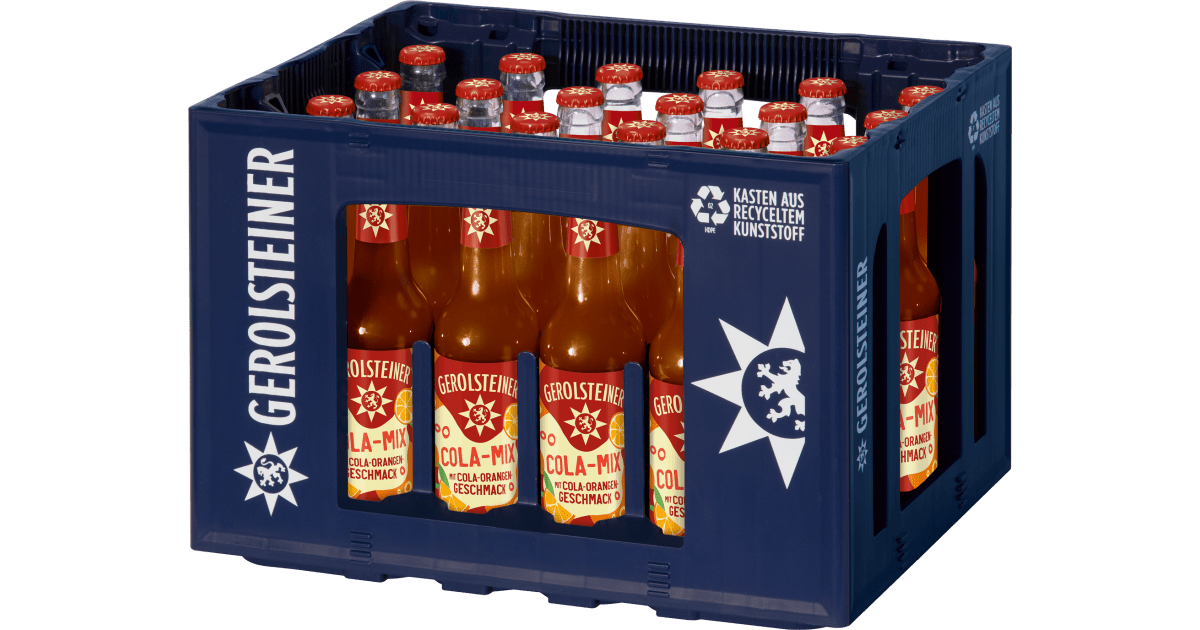 Gerolsteiner Cola-Mix Kasten 24 x 0,33 l Glas