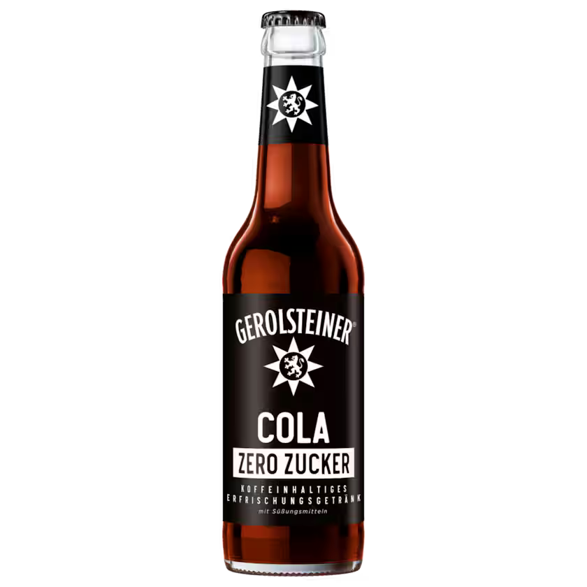 Gerolsteiner Cola Zero Zucker 0,33 l Glas