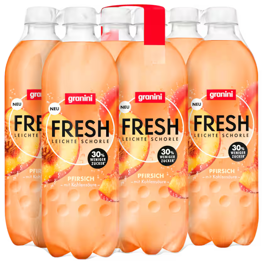 Granini Fresh Leichte Schorle Pfirsich 6x0,75l (EINWEG)