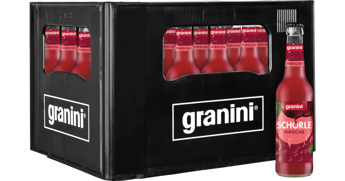 Granini Fruchtschorle Kirsche Kasten 24 x 0,33 l Glas