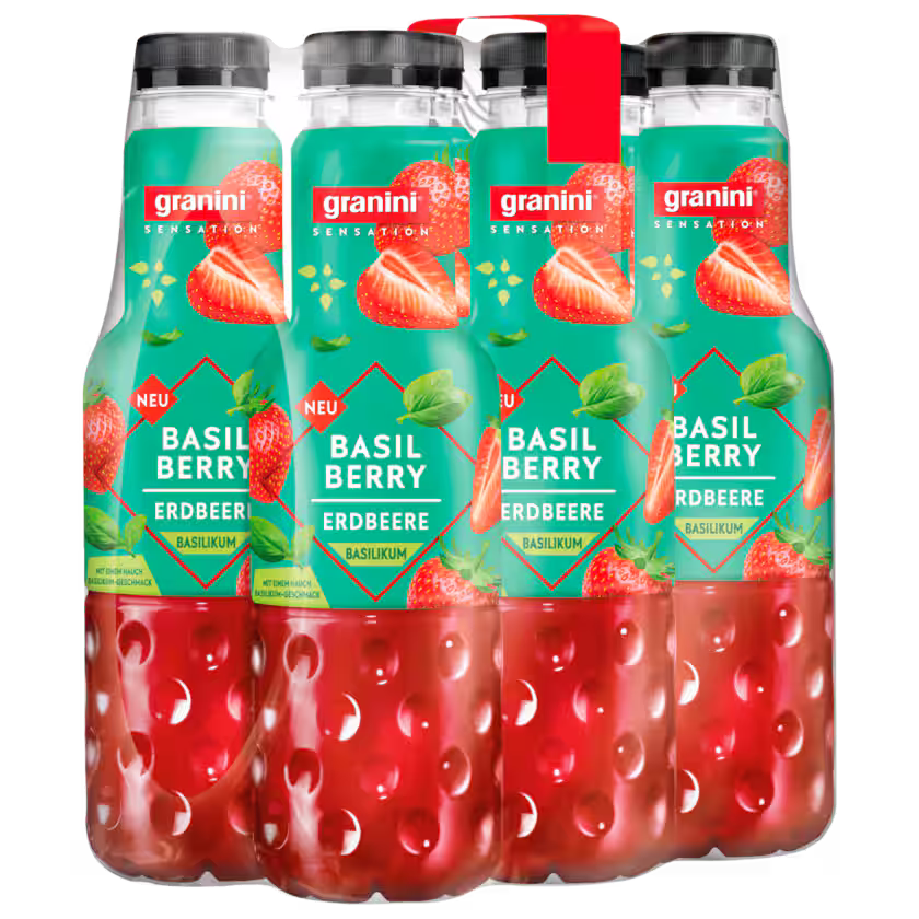 Granini Sensation Erdbeer Basilikum 6x0,75l (EINWEG)