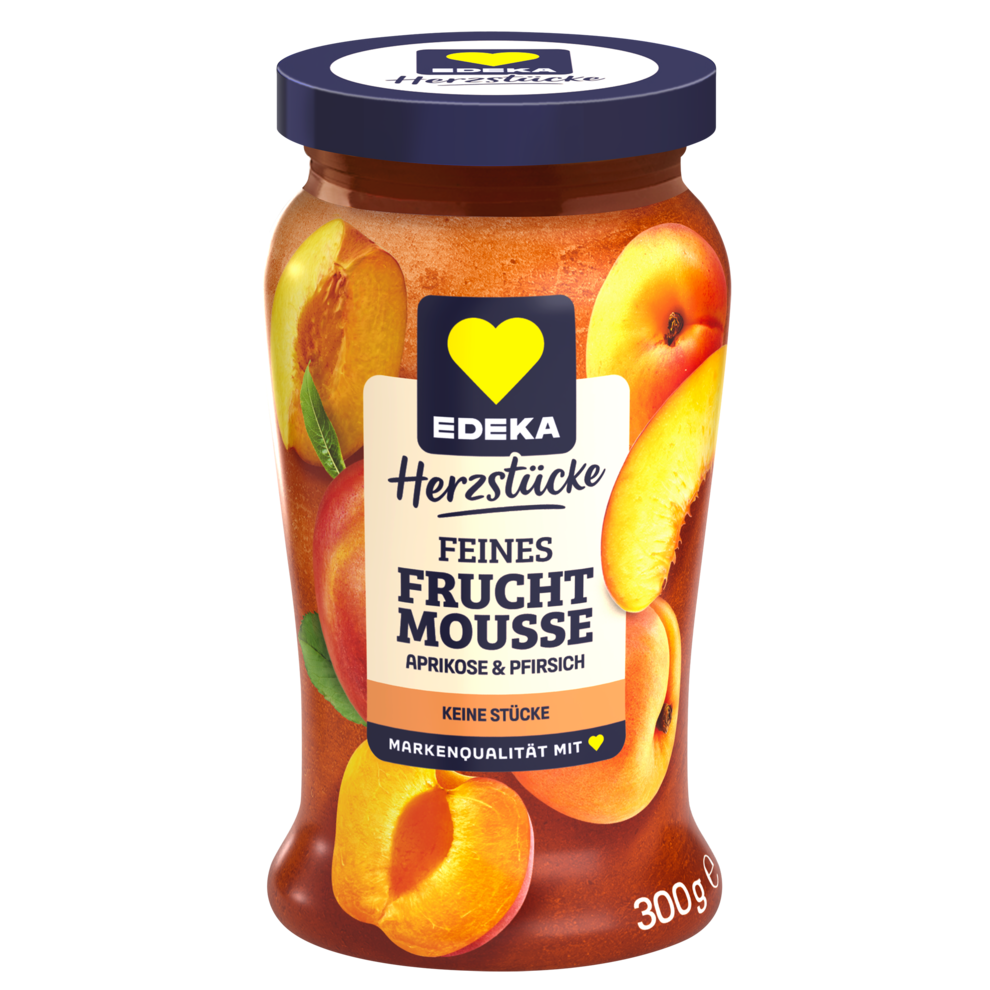 Herzstücke Feines Fruchtmousse Aprikose & Pfirsich 300G
