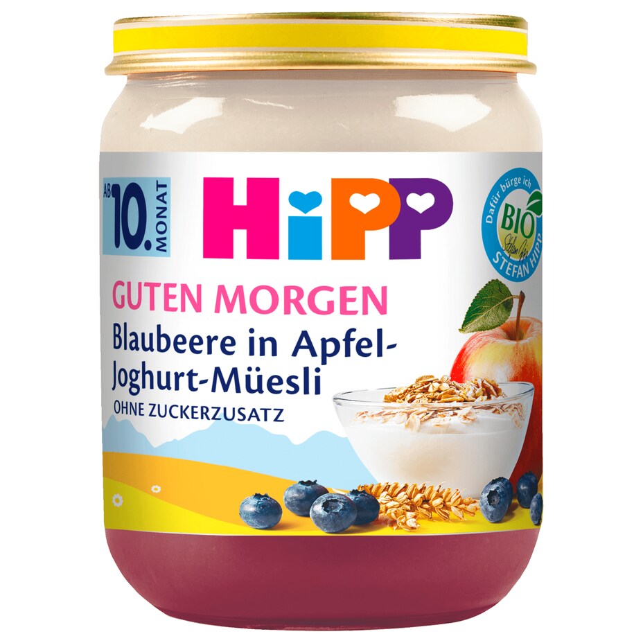 HiPP - Frucht & Joghurt - Blaubeere in Apfel-Joghurt-Müsli - 160G