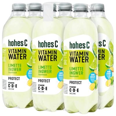 Hohes C Immun Water Limette Ingwer 6 x 0,75 l PET