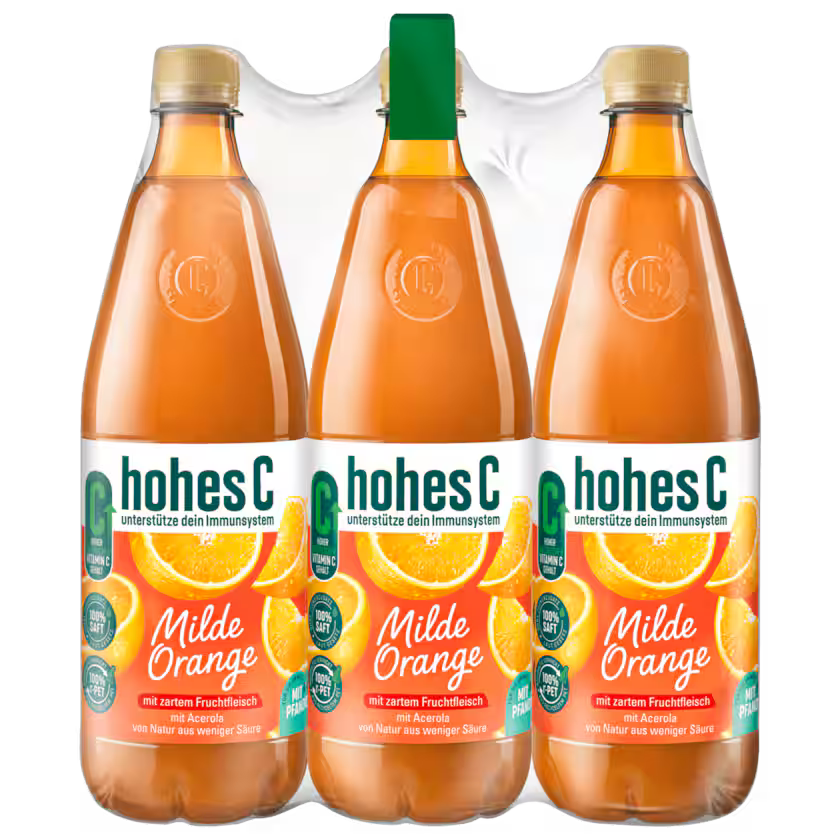 Hohes C Milde Orange mit zartem Fruchtfleisch 6x1l (EINWEG)