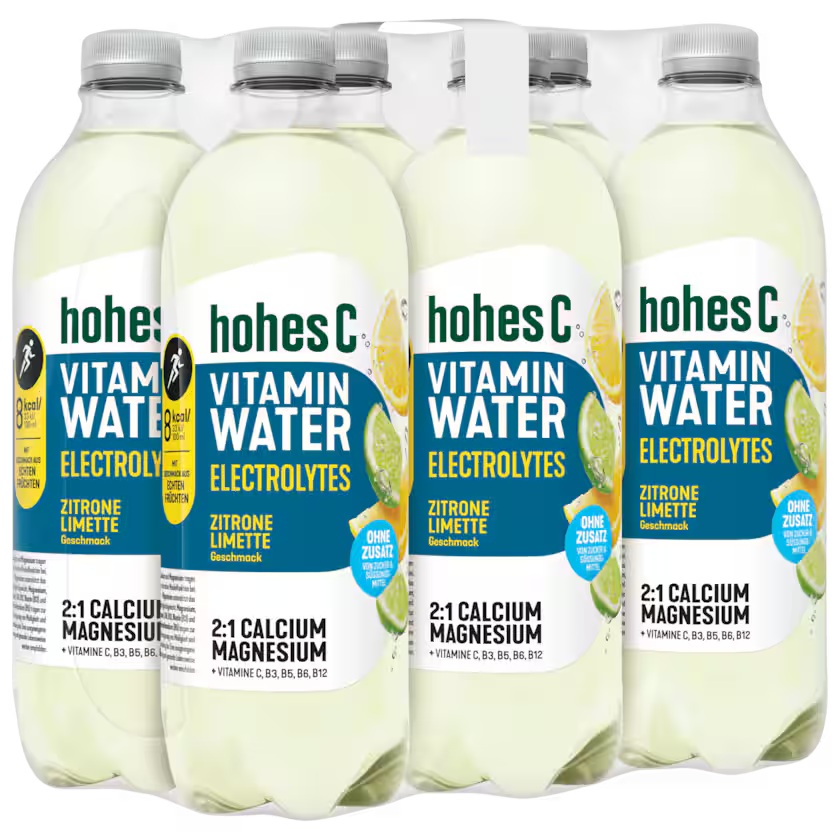 Hohes C Vitamin Water Electrolytes Zitrone Limette 6x0,75l (EINWEG)