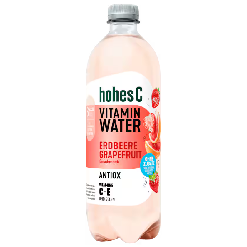Hohes C Vitamin Water Erdbeere Grapefruit Antiox 0,75l (EINWEG)