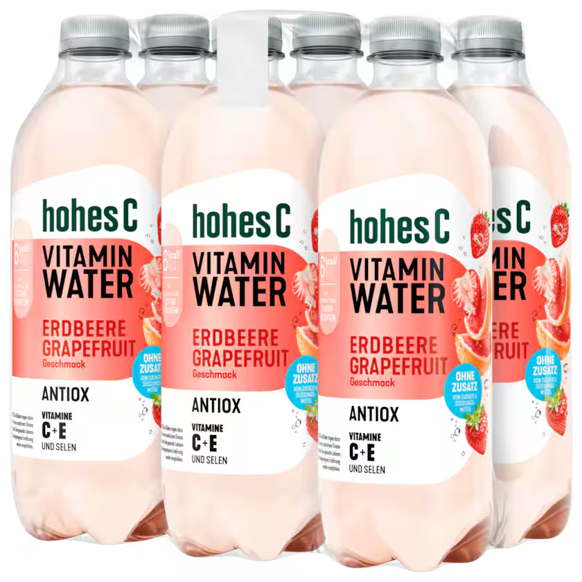 Hohes C Vitamin Water Erdbeere Grapefruit Antiox 6x0,75l (EINWEG)