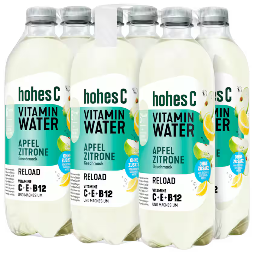 Hohes C Vitamin Water mit Apfel-Zitrone Geschmack 6x0,75l (EINWEG)