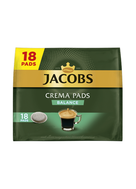 Jacobs Crema Pads Balance 118g, 18 Pads