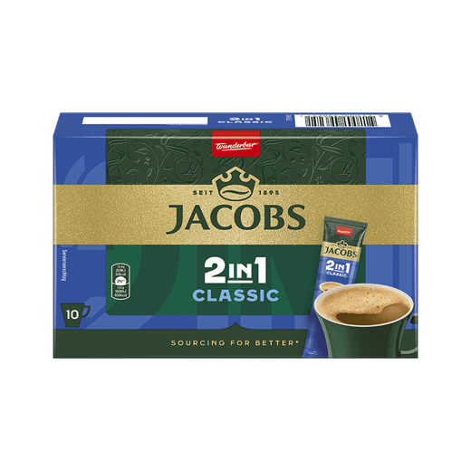 Jacobs Kaffee Instant 2in1 Classic 10ST 124G