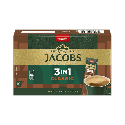 Jacobs Kaffee Instant 3in1 Classic 10ST 120G