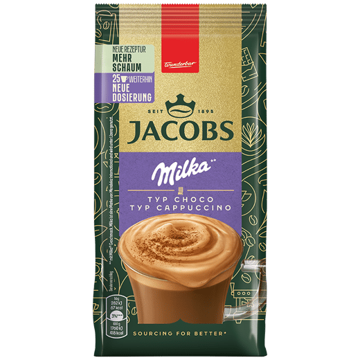 Jacobs Kaffee Instant Kaffee Typ Cappuccino Typ Choco Milka 400g