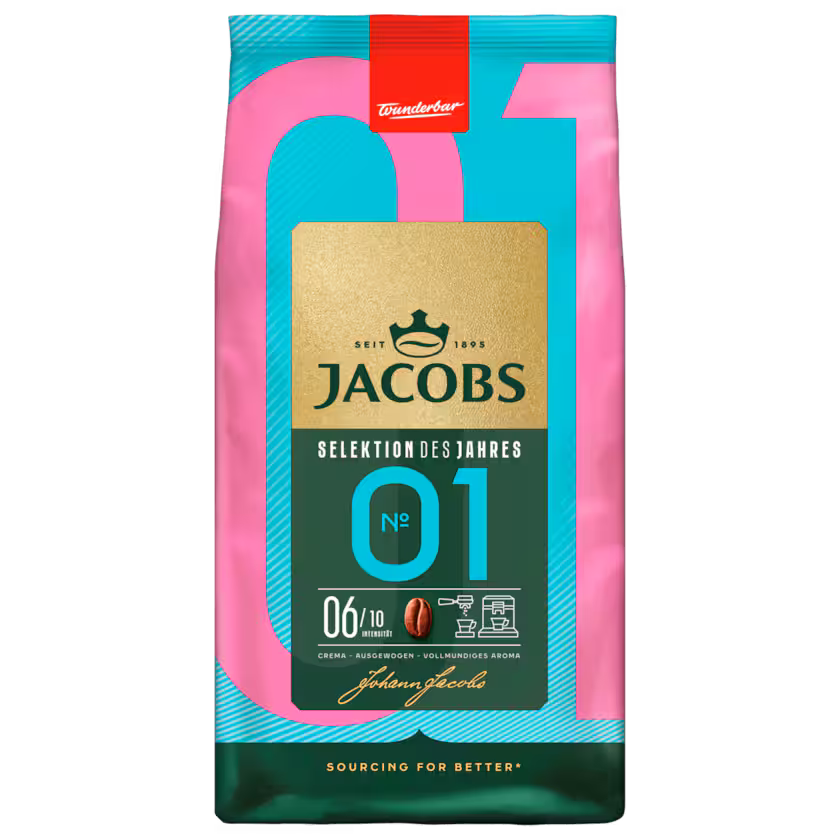 Jacobs Selektion des Jahres Kaffee ganze Bohne 1kg