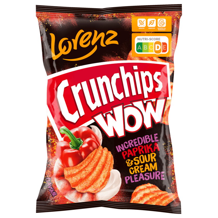 Lorenz Crunchips WOW Incredible Paprika & Sour Cream Pleasure 110G
