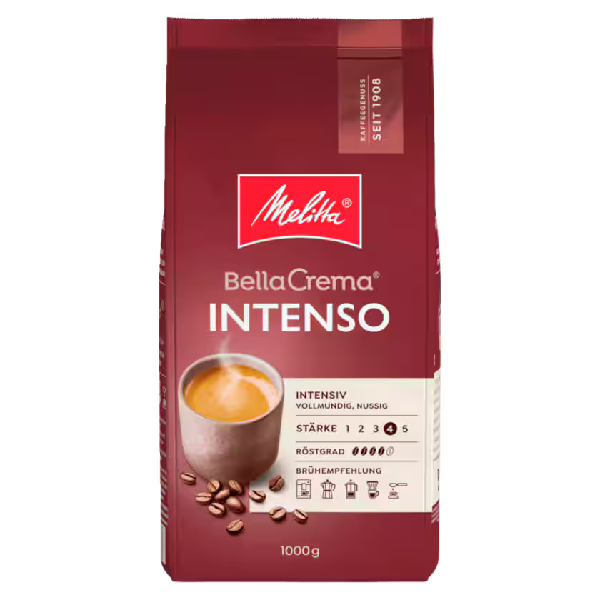 Melitta BellaCrema Intenso Ganze Kaffeebohnen 1kg