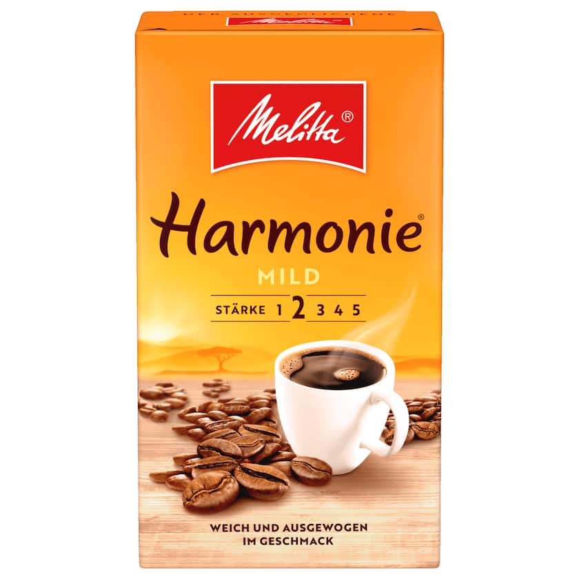 Melitta Harmonie Mild Filterkaffee gemahlen 500g