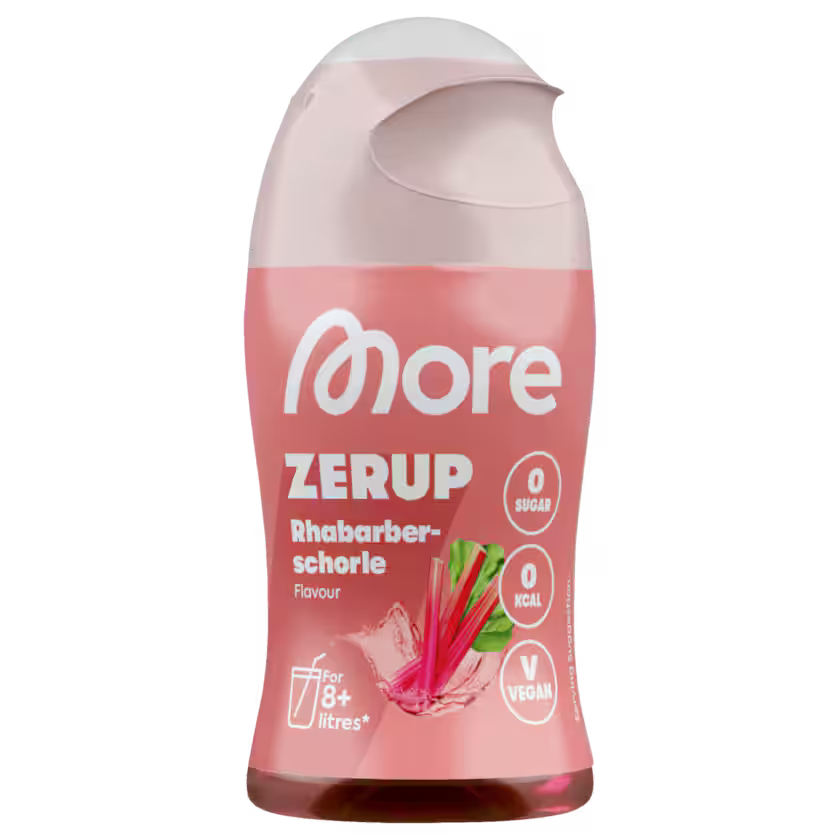 More Nutrition Zerup Rhabarberschorle vegan 65 ml