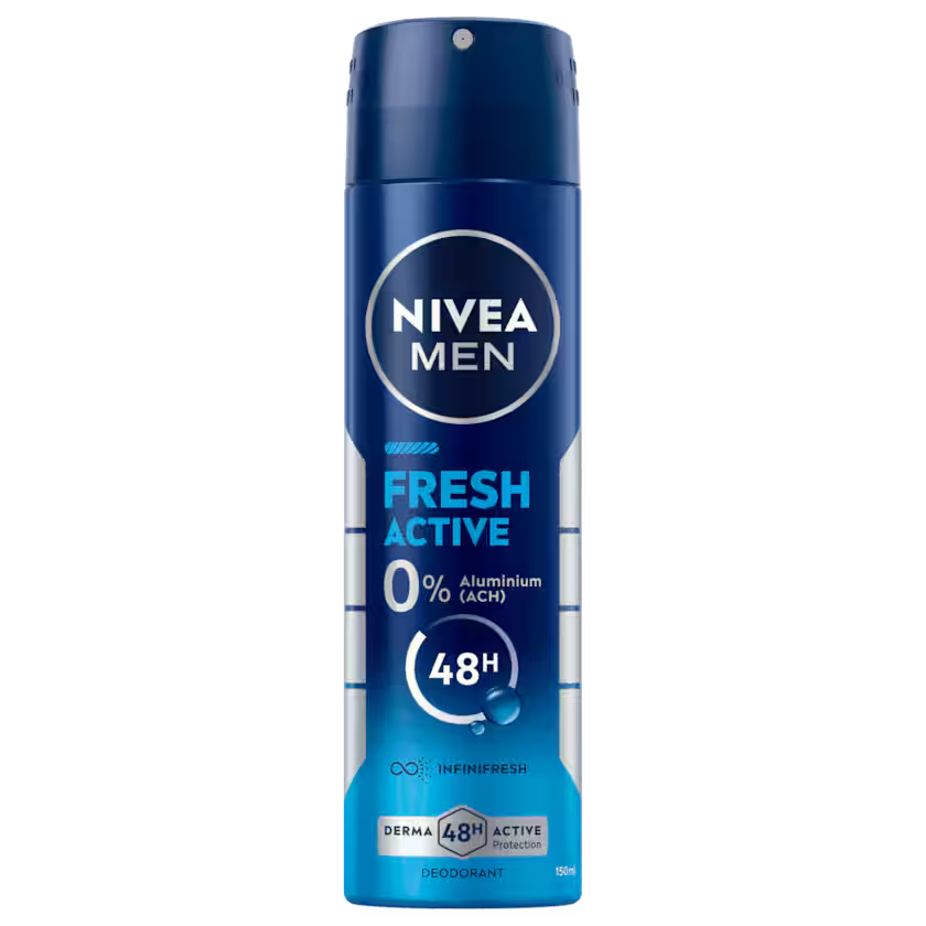 NIVEA Men Deospray Fresh Active Spray 48h ohne Aluminium 150ml