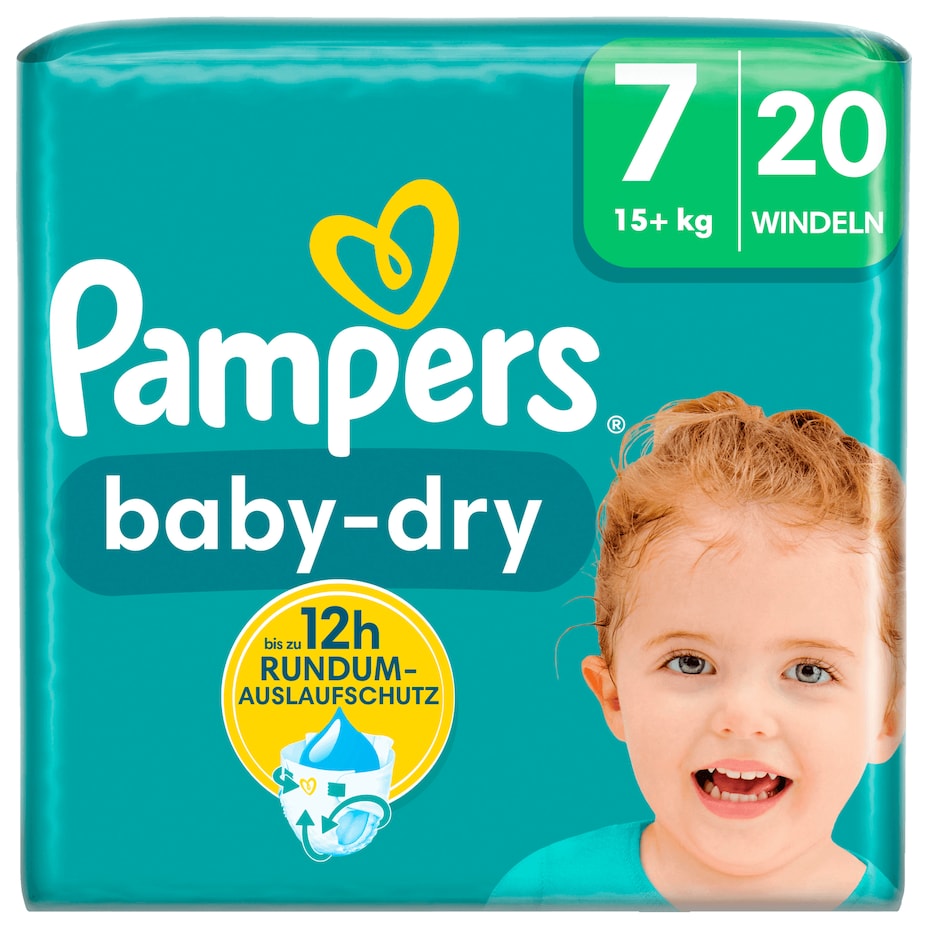 Pampers - Baby-Dry Windeln - Gr.7 (15+kg) - 20ST