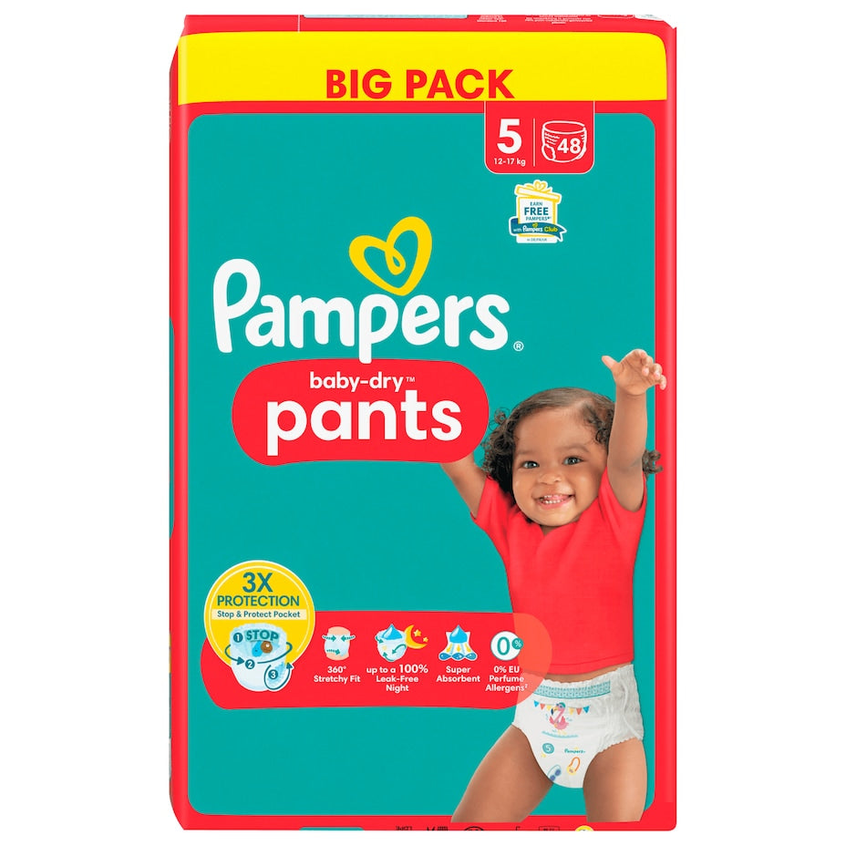 Pampers - Baby-Dry Pants - Gr.5 (12-17 kg) Big Pack - 48ST