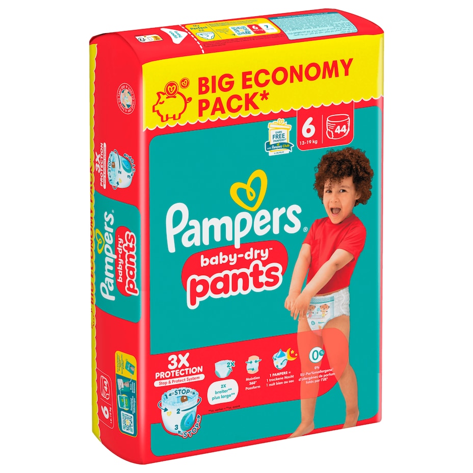 Pampers - Baby-Dry Pants - Gr.6 (13-19 kg) Big Economy Pack - 44ST