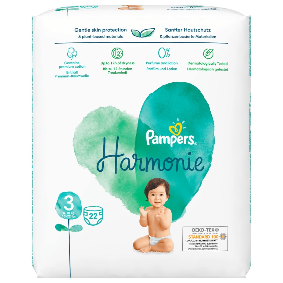 Pampers - Harmonie Windeln - Gr.3 (6-10kg) - 22ST