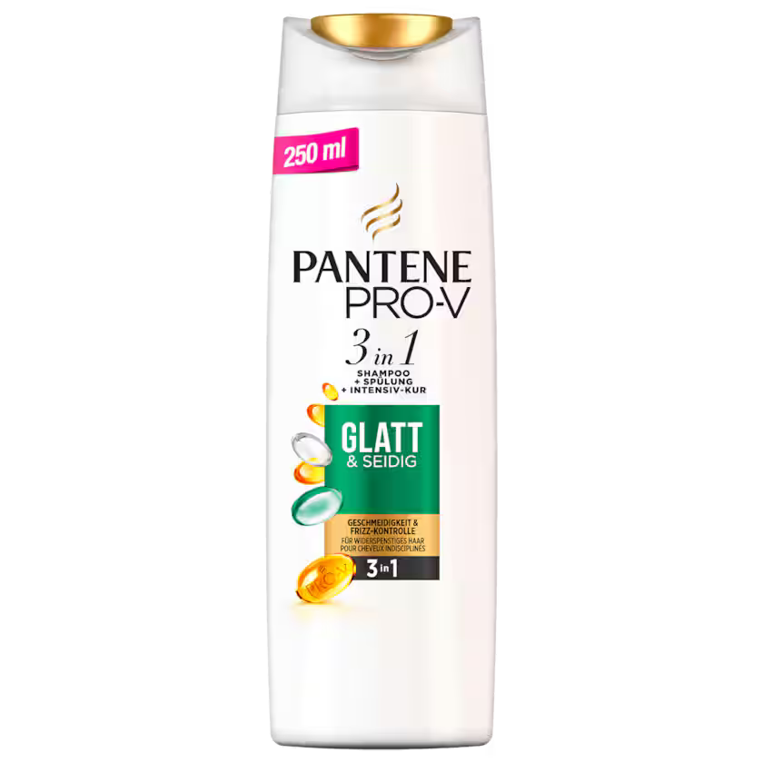 Pantene Pro-V Haarshampoo 3in1 Glatt&Seidig 250ml