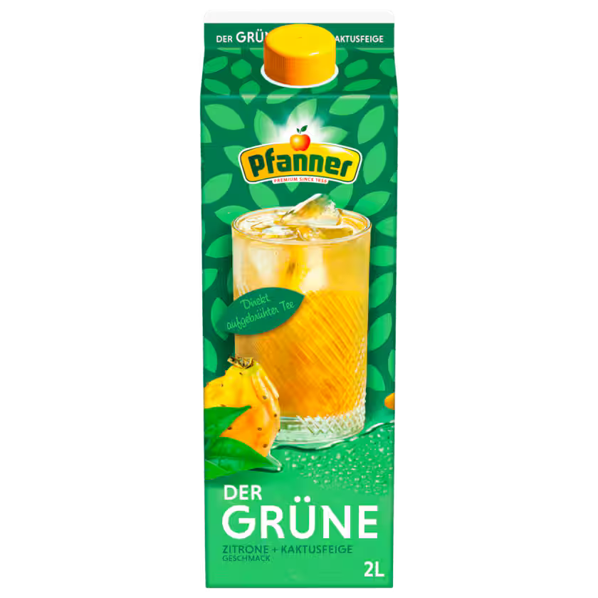 Pfanner Der Grüne Tee Zitrone-Kaktusfeige 2l