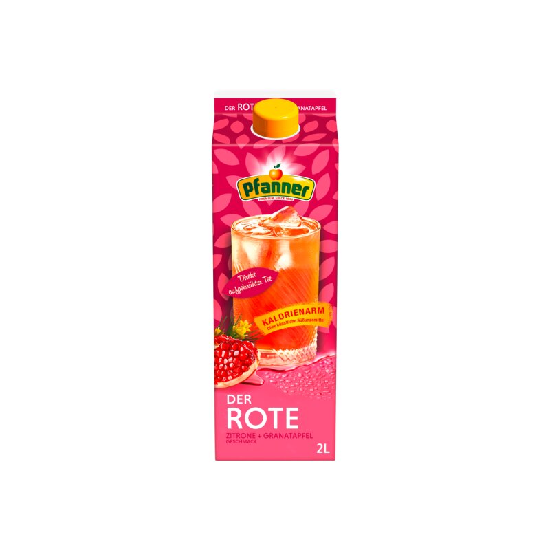 Pfanner Der Rote Tee Zitrone-Granatapfel 2l