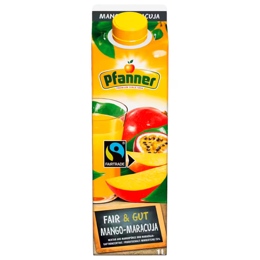 Pfanner Fairtrade Mango-Maracuja 1l