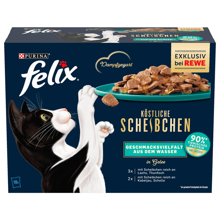 Felix - Köstliche Scheibchen - Geschmacksvielfalt aus dem Wasser - 10x80G