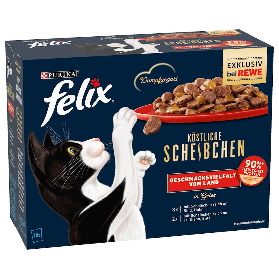 Felix - Köstliche Scheibchen - Geschmacksvielfalt vom Land - 10x80G