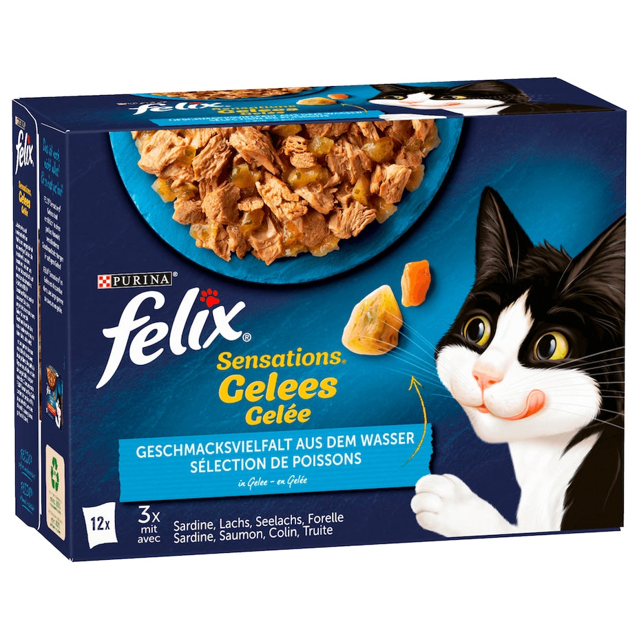 Felix - Sensations Gelees - Geschmacksvielfalt aus dem Wasser - 12x85G