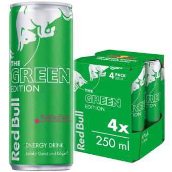 Red Bull Energy Drink Green Edition Kaktusfrucht 4x250ml