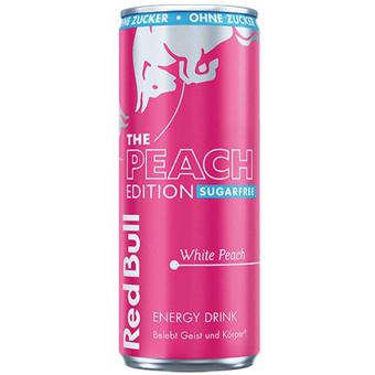 Red Bull Energy Drink Peach Edition White Peach Sugarfree 250ml