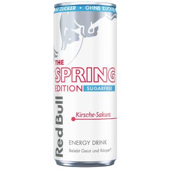 Red Bull Energy Drink Spring Edition Kirsche-Sakura Sugarfree 250ml