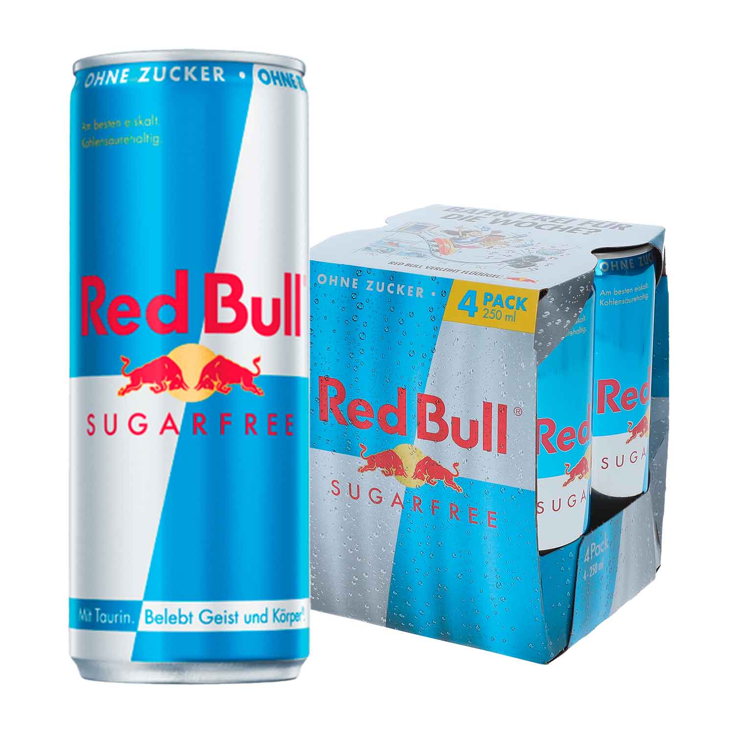 Red Bull Energy Drink Sugarfree 4x250ml