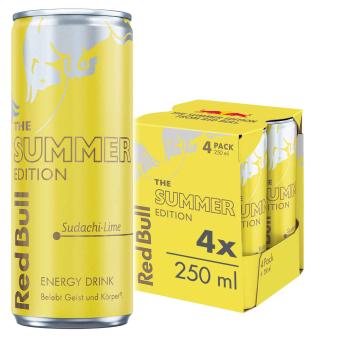 Red Bull Energy Drink Summer Edition Sudachi-Lime 4x250ml