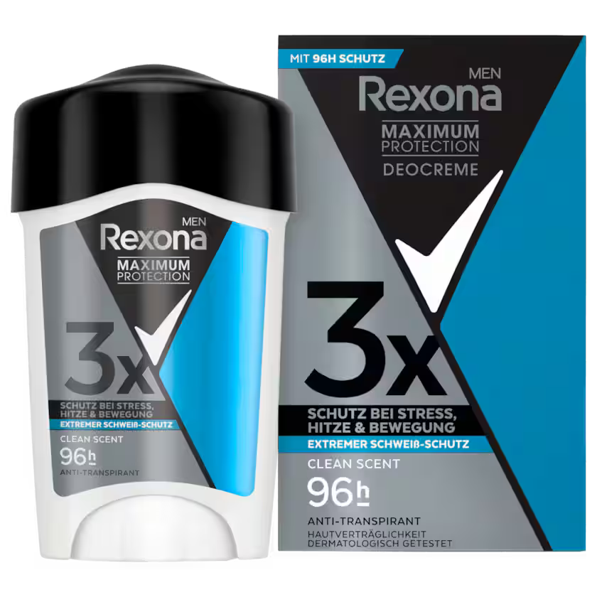 Rexona Men Deo Creme Maximum Protection Clean Scent Anti-Transpirant 45ml