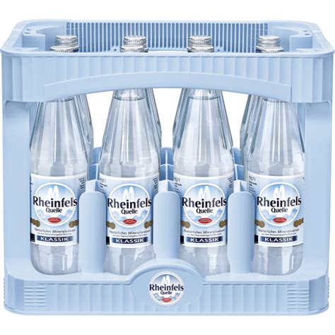 Rheinfels Quelle Mineralwasser Klassik Kasten 12 x 0,7 l Glas